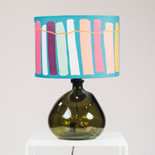 Load image into Gallery viewer, Green Multicoloured Crawia Design Lampshade