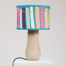 Load image into Gallery viewer, Green Multicoloured Crawia Design Lampshade