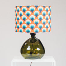 Load image into Gallery viewer, Green Recycled Glass Lamp Small - with any Crawia, Heli or retro lampshade