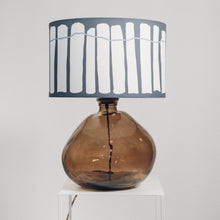 Load image into Gallery viewer, Large Smoke Grey Recycled Glass Lamp - with any Crawia, Heli or retro lampshade