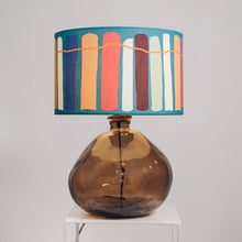 Load image into Gallery viewer, Large Smoke Grey Recycled Glass Lamp - with any Crawia, Heli or retro lampshade