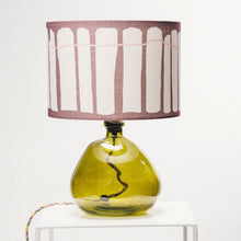 Load image into Gallery viewer, Green Recycled Glass Lamp Small - with any Crawia, Heli or retro lampshade