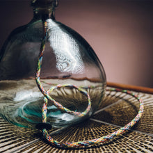 Load image into Gallery viewer, Clear Recycled Glass Lamp Small - with custom old map lampshade