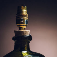 Load image into Gallery viewer, Green Recycled Glass Lamp Small - with any Crawia, Heli or retro lampshade