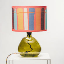 Load image into Gallery viewer, Green Recycled Glass Lamp Small - with any Crawia, Heli or retro lampshade