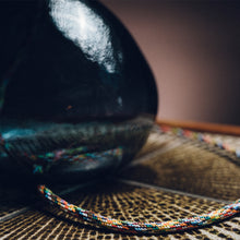 Llwythwch y ddelwedd i wyliwr yr Oriel, Lamp Gwydr Glas Bach Wedi'i Ail-gylchu - efo unrhyw lampshêd Crawia, Heli neu retro