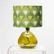 Load image into Gallery viewer, Green Recycled Glass Lamp Small - with any Crawia, Heli or retro lampshade