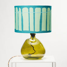 Load image into Gallery viewer, Green Recycled Glass Lamp Small - with any Crawia, Heli or retro lampshade