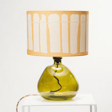 Load image into Gallery viewer, Green Recycled Glass Lamp Small - with any Crawia, Heli or retro lampshade