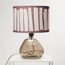 Load image into Gallery viewer, Smoke Grey Recycled Glass Lamp Small - with any Crawia, Heli or retro lampshade