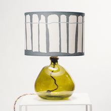 Load image into Gallery viewer, Green Recycled Glass Lamp Small - with any Crawia, Heli or retro lampshade