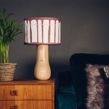Load image into Gallery viewer, Light Wood Lamp Base - with one of 10 Crawia colours lampshades