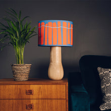 Load image into Gallery viewer, Blue and Red Crawia Design Lampshade