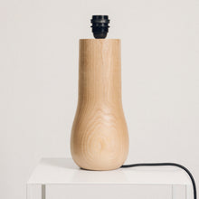 Load image into Gallery viewer, Light Wood Lamp Base - with one of 7 retro pattern lampshades