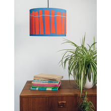 Load image into Gallery viewer, Blue and Red Crawia Design Lampshade