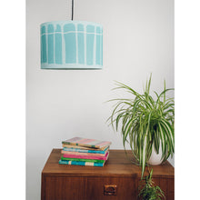 Load image into Gallery viewer, Aqua Blue Crawia Design Lampshade