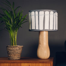 Load image into Gallery viewer, Light Wood Lamp Base - with one of 10 Crawia colours lampshades