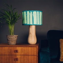 Load image into Gallery viewer, Light Wood Lamp Base - with one of 10 Crawia colours lampshades