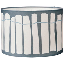 Load image into Gallery viewer, Slate Grey and White Crawia Design Lampshade
