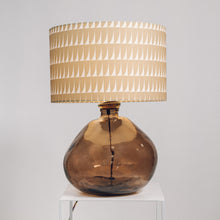 Load image into Gallery viewer, Large Smoke Grey Recycled Glass Lamp - with any Crawia, Heli or retro lampshade
