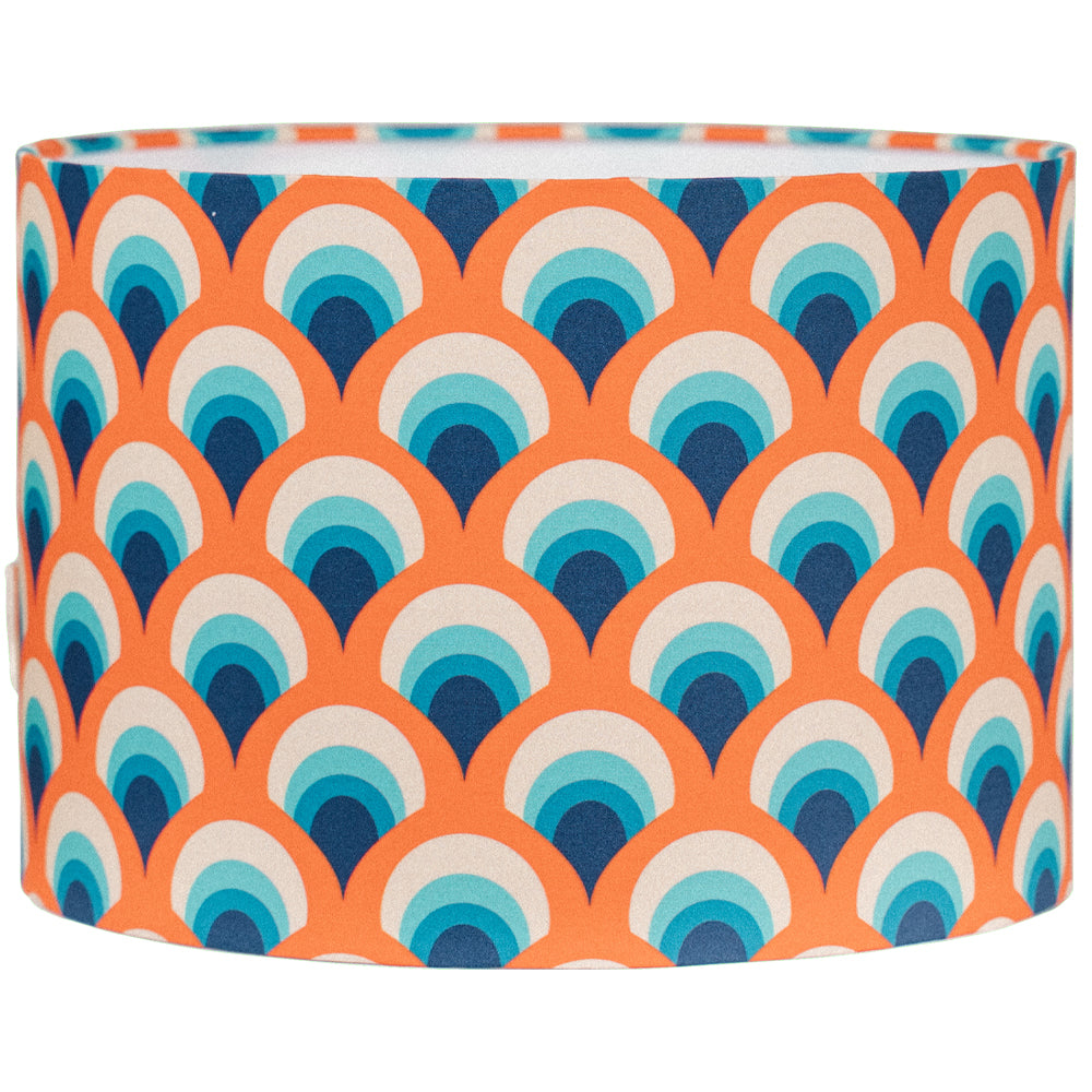 Red and Blue Rainbow Retro Lampshade