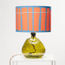 Load image into Gallery viewer, Green Recycled Glass Lamp Small - with any Crawia, Heli or retro lampshade
