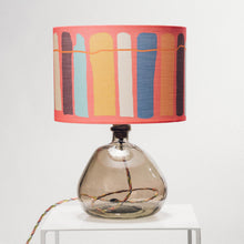 Load image into Gallery viewer, Smoke Grey Recycled Glass Lamp Small - with any Crawia, Heli or retro lampshade
