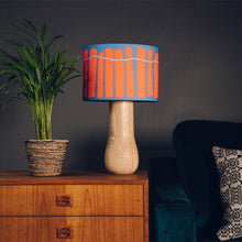Load image into Gallery viewer, Blue and Red Crawia Design Lampshade

