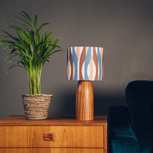Load image into Gallery viewer, Blue and Brown Retro Lampshade
